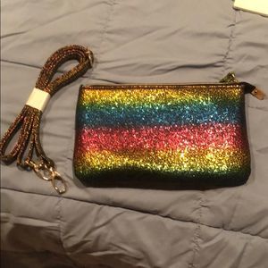 Rainbow 🌈 Wristlet/Crossbody w/ Powerbank